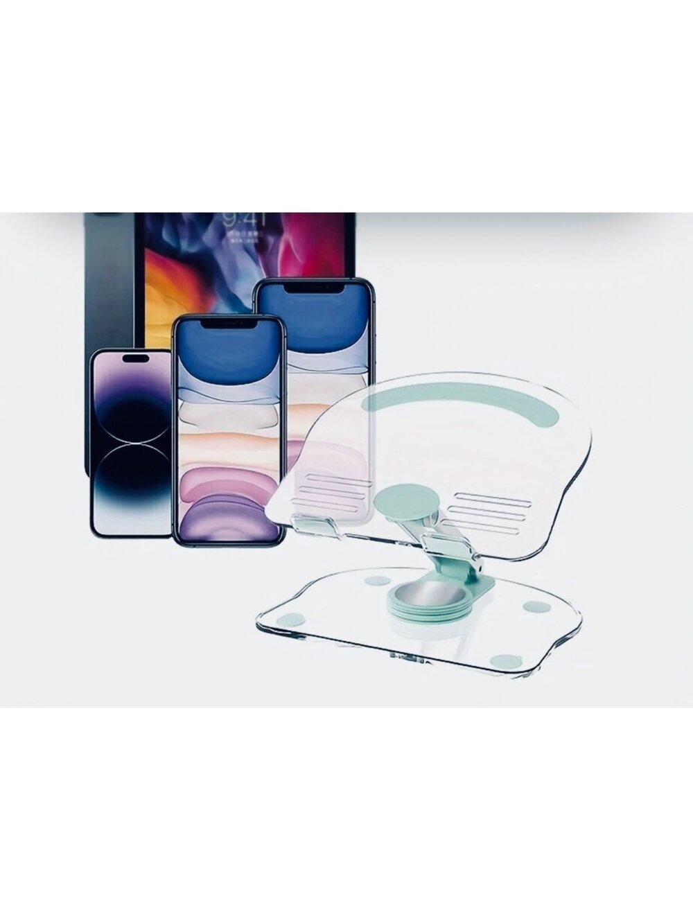 New - Multifunctional - 360° Rotatable Acrylic Tablet & Phone Stand Holder